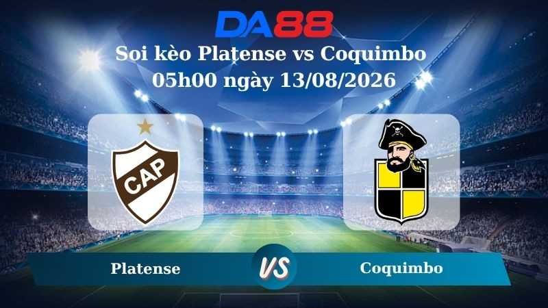 DA88 Nhận định soi kèo Platense vs Coquimbo 05h00 ngày 13/08/2026 – Copa Libertadores
